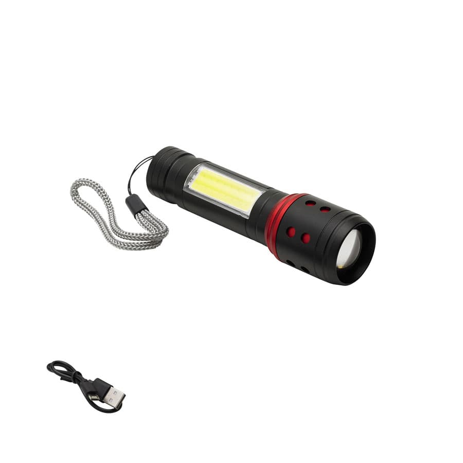 Linterna Led Recargable con Zoom