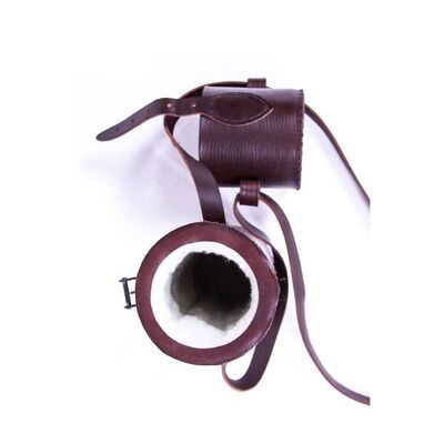 Funda visor piel burdeos forro r0232