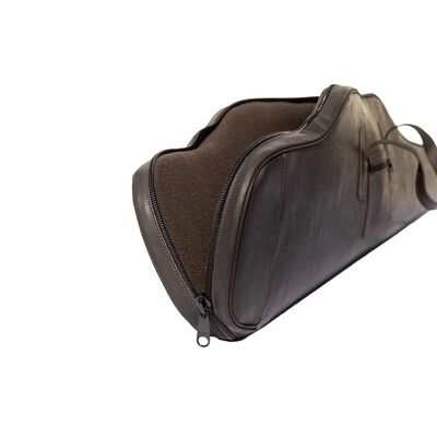 Funda cuero engrasado acolchado rifle