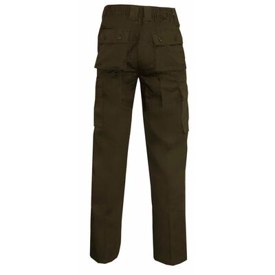 Pantalon caza kaki trasero