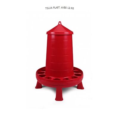 Tolva plástico aves 16Kg