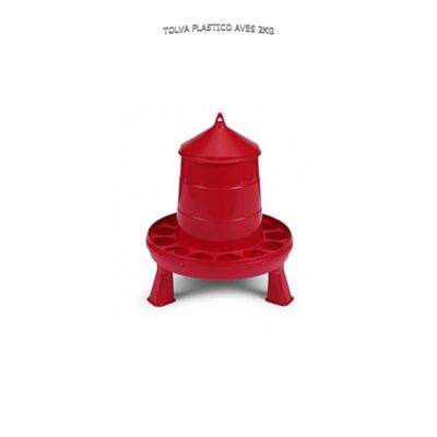 Tolva plástico aves 25Kg
