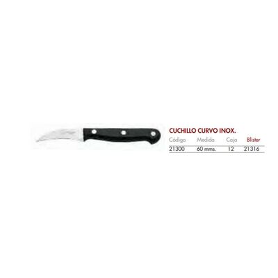 Cuchillo Curvo Inoxidable