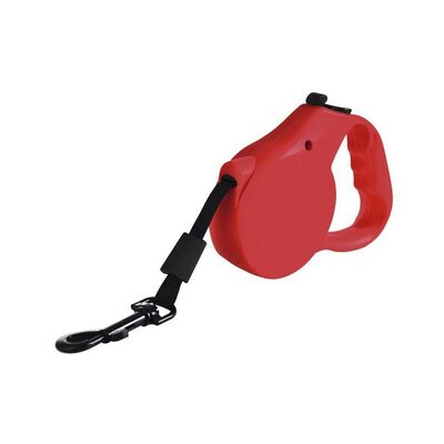 Correa para perros extensible roja