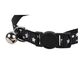Collar con cascabel negro