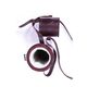 Funda visor piel burdeos forro r0232